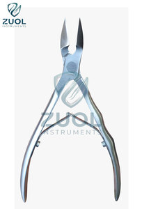 Cortauñas de Acero Inoxidable Quirúrgico con Mango Acanalado Ergonómico, Instrumento Manual para Podología, Certificado CE por ZUOL - Product Image 1