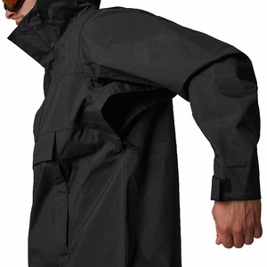 Veste de ski personnalisable pour homme, imperméable, OEM, avec capuche compatible casque et poche kangourou, pour uniformes de station de ski, vente en gros - Product Image 3