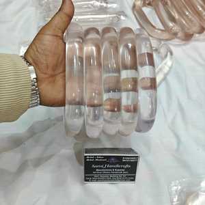 Pulsera de eslabones grandes de resina fluorescente mate para mujer, cadena de eslabones gruesos de resina acrílica de colores llamativos - Product Image 4