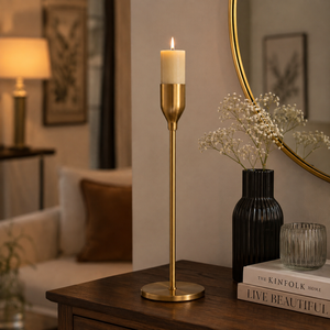 <b>Tall</b> Brass Candlestick Holder Taper Candle Stand Home Decor <b>Table</b> Centerpiece Wedding Event Decoration Wholesale Supplier - Product Image 4