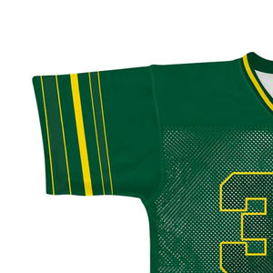 T-shirt en coton et maille coupe boxy, style vintage streetwear sportif rétro américain, personnalisé en usine, pour homme, coupe courte et oversize, maillot de football - Product Image 5