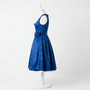 Elegante Vestido Dirndl para Mujer, Tela Estampada Personalizada, Bordado Alemán, Largo hasta la Rodilla, Sin Mangas, Ajuste Cómodo - Product Image 4