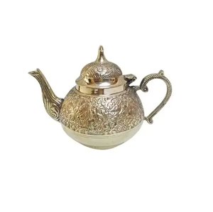 Hot Selling Metal Teapot Gold Plated Arabic Coffee Dallah Handmade Home Tabletop Kitchenware Use Tea & Coffee Pots - Product Image 6