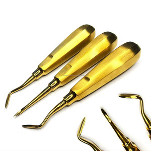 Élévateurs dentaires PDL pour luxation et desserrage des dents, instruments d'extraction manuels ergonomiques en acier inoxydable, lot de 3 pour chirurgie buccale - Product Image 1
