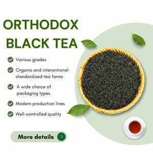 Thé noir poussiéreux de marque privée OEM, diverses qualités, thé noir du Kenya, bidons à base de plantes au goût fort, thé confortable - Product Image 2