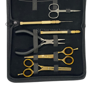 Kit d'outils chirurgicaux Saar Global pour extensions capillaires – Pinces et aiguilles en acier inoxydable pour installation et retrait – Usage commercial – Modèle - Product Image 6