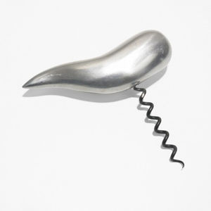 Sacacorchos de Aluminio de Diseño Vintage, Diseño Escultural Único y Modernista, Abridor de Botellas de Vino de Metal, Accesorio de Cocina y Bar en Oferta - Product Image 1