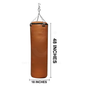 Nouveauté : Sacs de frappe robustes THREE INTERNATIONAL TTI-PB-21 de haute qualité, en cuir synthétique durable avec coutures renforcées - Product Image 2