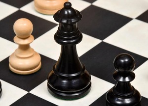 Pions d'échecs en bois de qualité supérieure, série Staunton américaine, poids King 4.1, au meilleur prix - Product Image 6