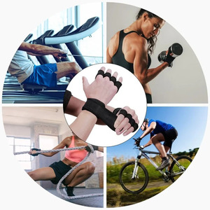 Custom Made Fitness Gym Gloves Fingerless Hook and Loop Workout Weight Lifting Training Gloves for Men Women - Product Image 6