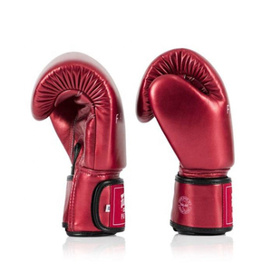 Guantes de Boxeo Fairtex al por Mayor, Nuevo Diseño Brillante en Verde/Morado, Guantes de Cuero Personalizados para Muay Thai, Equipo de Boxeo Económico de Alta Calidad - Product Image 4