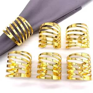 Elegante Anillo de Servilleta Metálico para Restaurante, Decoración de Mesa, Eventos de Boda y Fiestas - Product Image 3