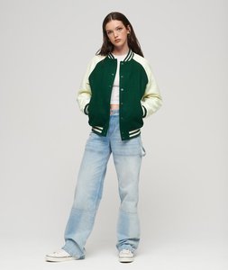 Chaqueta Varsity Personalizada de Moda para Mujer, Chaqueta Bomber de Béisbol con Botones a Presión, Estilo Universitario, Ropa Casual de Calle de Primera Calidad - Product Image 3