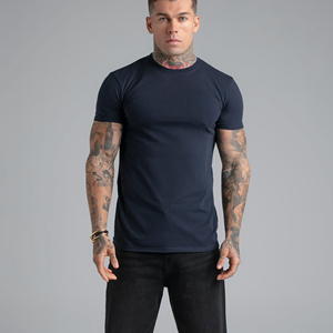 Wholesale <b>Tshirt</b> for Men Blank Black 100% Cotton <b>Tshirt</b> High Quality Small High Collar Boxy Oversized 260 Gsm <b>Tshirt</b> - Product Image 1