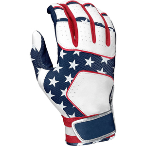 MADNI LEATHER INDUSTRIES Leather/PU <b>Baseball</b> Batting <b>Gloves</b>-Eco-Friendly Wrist Support Hook Loop Closure Adult Sizes S-XXL - Product Image 6