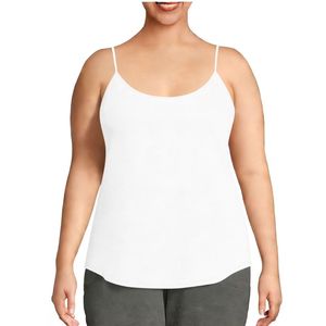 เสื้อสายเดี่ยวสีขาวสำหรับผู้หญิงไซส์ใหญ่ ผ้าฝ้ายน้ำหนักเบา เหมาะสำหรับฤดูร้อน ผลิตโดยผู้ผลิต OEM - Product Image 1