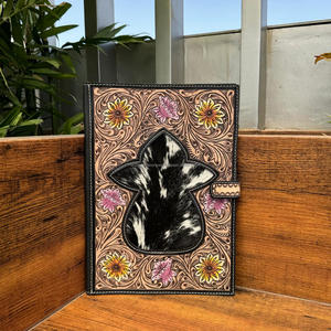 ที่หุ้มสมุดโน๊ตหนังแท้สำหรับนักธุรกิจอเนกประสงค์แฟ้มเก็บเอกสารแบบถือมีดีไซน์ A4จากนักออกแบบ - Product Image 3