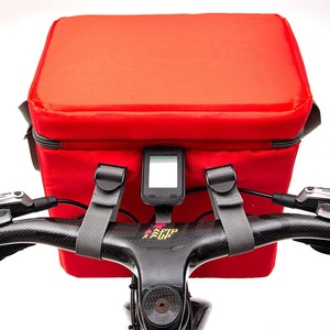 Bolso refrigerado multifuncional rojo, bolso de hombro aislado de gran capacidad, bolso cruzado para entrega de comidas - Product Image 4