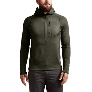 Sweat à capuche de chasse pour homme, manches longues, couleur unie, coupe-vent, respirant, évacuant l'humidité, haut d'extérieur pour l'hiver - Product Image 3