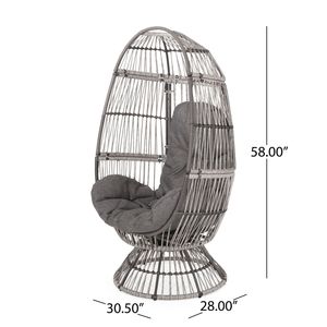Silla Giratoria Tipo Huevo RESEDA, Columpio de Patio Cómodo con Diseño Premium - Product Image 4