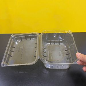 Super quality BPA Free Custom logo Food <b>Container</b> Fruit Fresh Keeping Packaging <b>Box</b> Food-grade PET Clear Plastic Cake <b>Box</b> 500gr - Product Image 5