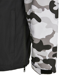 Veste matelassée à capuche camouflage pour homme, coupe-vent, sportive, fermeture éclair, coupe régulière, rembourrage en polyester - Product Image 3