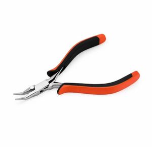 Professional Bent Nose Pliers Jewelry Making High Carbon Steel Ergonomic Handle Precision Beading Crafting Wire Wrapping <b>Tool</b> - Product Image 1