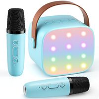 Microphone sans fil 2.4G pour enfants, microphone de karaoké professionnel, microphone portable sans fil pour appareils compatibles Shure
