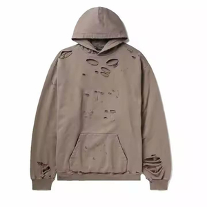 Vente en gros de sweats à capuche épais 420 g/m² pour hommes, avec logo personnalisé, effet vieilli, coupe oversize, vierges, délavés à l'acide, style vintage, OEM - Product Image 1