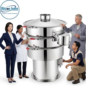 Micron India Tamiseur Vibratoire Numérique Automatique Robuste 110V Garantie 2 Ans PLC pour le criblage des poudres alimentaires, chimiques et de papier - Product Image 6