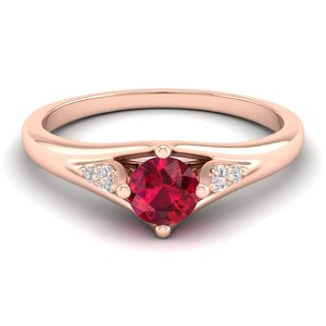 Bagues REYES en moissanite et rubis rouges de qualité supérieure en argent sterling 925 pour femmes, bijoux personnalisables pour fiançailles et mariage - Product Image 6