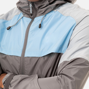 New Stylish Men's <b>Warm</b> Windbreaker Jacket with Zipper Thin Winter Windproof Windbreaker Set - Product Image 3