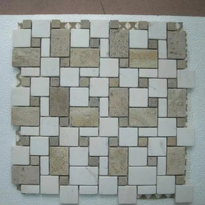 Mosaico de Mármol Moderno Irregular, Diseño Gráfico Pulido de 3mm, Concha de Madreperla Plateada, Revestimiento de Pared Interior - Product Image 1