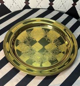 Assiettes de présentation élégantes en laiton, décoratives pour la table, rondes en métal, pour dîner, luxe, mariage, banquet, décoration de table - Product Image 5