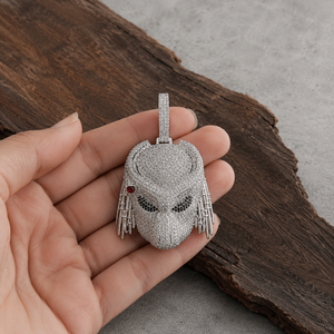 Colgante Personalizado de Hip Hop con Personaje de Ciencia Ficción, Totalmente Cubierto de Diamantes, Plata de Ley 925, Micro Pavé de Moissanita, Collar de Lujo para Hombre - Product Image 3