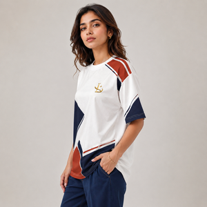 Women's Oversized Loose Streetwear Casual Solid Color Anti-Wrinkle <b>Long</b> <b>Length</b> Summer <b>T</b>-<b>Shirt</b> 100% Cotton Breathable - Product Image 6