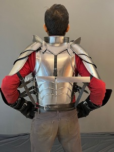 Armadura Medieval de Metal con Placa Pectoral, Hombreras y Correas de Cuero Hechas a Mano para Disfraz de Fantasía - Product Image 4