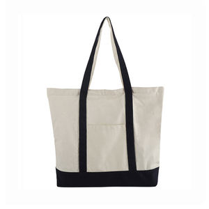 Bolsa de Mano Extra Grande de Lona de Algodón, Logotipo Personalizado, Reutilizable, Duradera, para Compras, Yoga, Fin de Semana, Promocional - Product Image 2