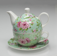 Nouveau style européen personnalisé thé en porcelaine pour une théière et tasse en céramique coffret cadeau théière et tasse de luxe moderne