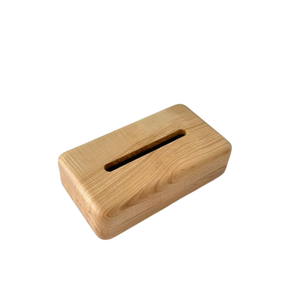 Boîte à mouchoirs en bois faite à la main avec des rayures incrustées pour la décoration de la maison, du bureau, du comptoir ou de la coiffeuse – En promotion - Product Image 2