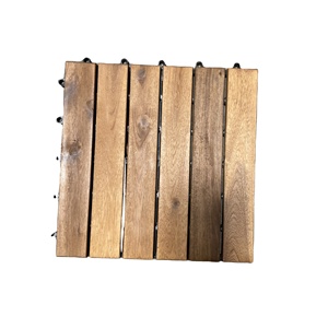 Contemporary Waterproof Eco-Friendly Vietnam Acacia Wood Outdoor Deck <b>Tiles</b> Anti-Slip <b>Interlocking</b> Matt Finish Oiling Surface - Product Image 1