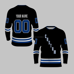 Camiseta de hockey sobre hielo transpirable Unisex OEM y ODM, ropa deportiva con logotipo personalizado para adultos, venta al por mayor, uniforme de hockey sobre hielo para hombres y mujeres - Product Image 6