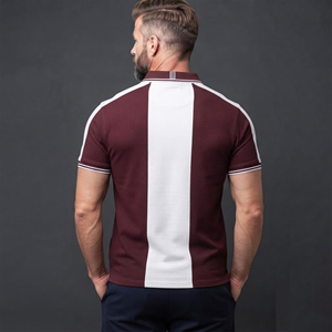 Polo de golf en coton peigné tricoté épais pour homme, couleur personnalisée, grandes tailles, décontracté, séchage rapide, sur mesure - Product Image 3