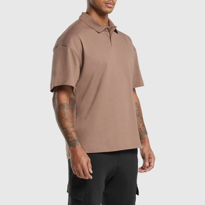 Polo à manches longues pour homme en mélange de coton doux, idéal pour le style décontracté professionnel, le travail en extérieur et la mode quotidienne – Vente en gros - Product Image 1