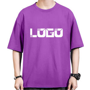 Camisetas de Alta Calidad con Logotipo Personalizado, Cuello Redondo, Talla Grande, Unisex, Lisas, de Peso Pesado, 100% Algodón, Camiseta para Hombre - Product Image 2