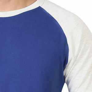 Men's <b>Raglan</b> <b>Sleeve</b> <b>T</b>-<b>Shirt</b> Solid Color O-Neck Regular Fit <b>T</b>-<b>Shirt</b> Casual Style Tee Knitted Cotton Short <b>Sleeve</b> Contrast Trim - Product Image 6