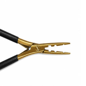Pince professionnelle à 3 trous pour extensions de cheveux, revêtement titane, outil d'installation pour micro-anneaux et nano-anneaux - Product Image 3