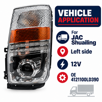 Phare avant de camion pour JAC Shuailing Côté Gauche 4121100LD390 12V Ensemble de phare projecteur HFC1040 Pièces de rechange JAC