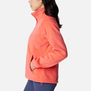 Factory Price Women Polar Fleece Fabric Coat <b>Ladies</b> <b>Jackets</b> Warm Girls Full Zip Collar Coat Women's Black Full Zip Fleece <b>Jacket</b> - Product Image 2