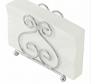 Porta Servilletas de Acero Inoxidable con Acabado Pulido Espejo, Perfecto para Uso en Mesa de Comedor y Cocina, Elegante y Organizador - Product Image 1